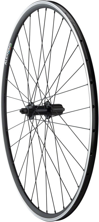 Quality Wheels Tiagra/DA22 Rear Wheel - 700, QR x 130mm, Rim Brake, HG 11, Black, Clincher