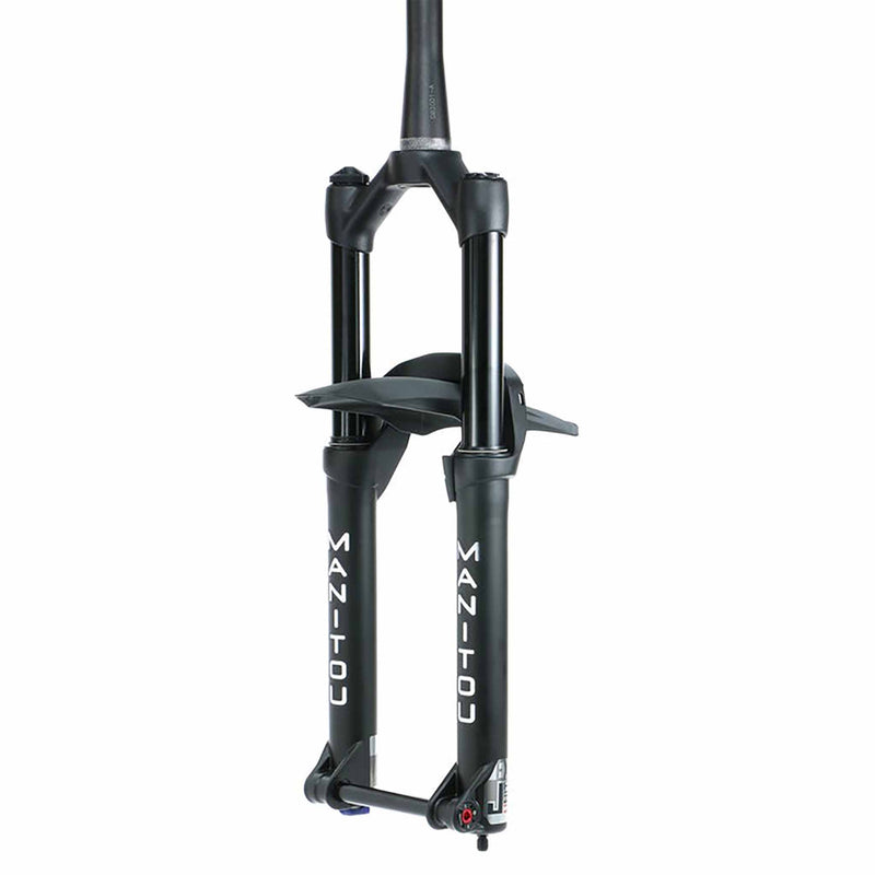 Manitou Machete JUNIT Expert Suspension Fork - 24", 145 mm, 15 x 110 mm, 44 mm Offset, Matte Black, Straight Steerer