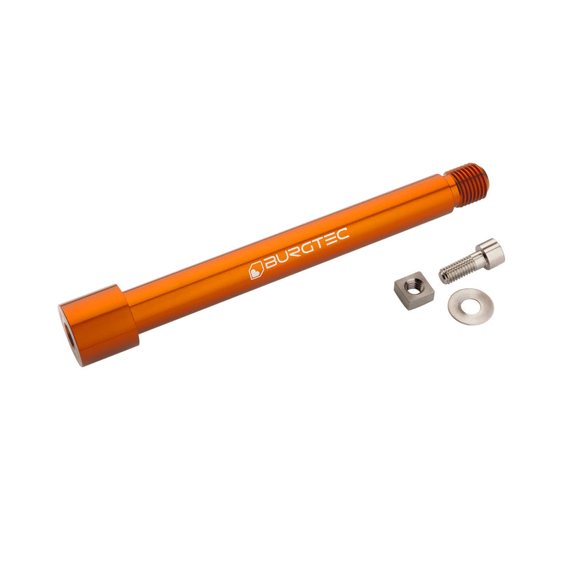 Burgtec Fox Fork 2021+ Axle, 15x110mm - Iron Bro Orange