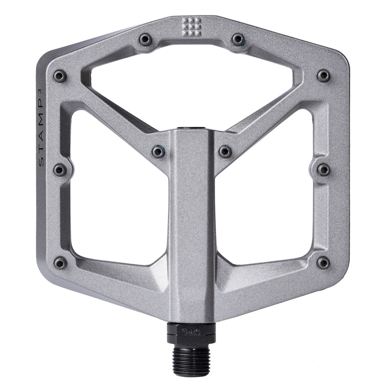 Crank Brothers Stamp 3 Pedals - Platform, Magnesium, 9/16", Gray, Large