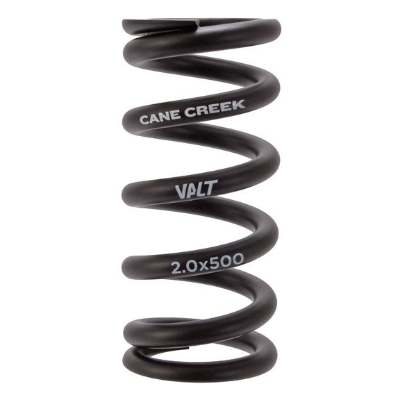 Cane Creek VALT Lightweight Steel Spring for Coil Shock, 2.00"/51mm x 500lbs, Black 