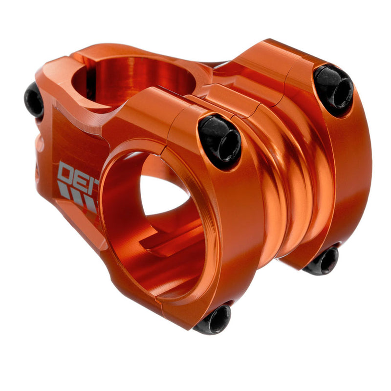 DEITY Copperhead Stem - 35mm, 35 Clamp, +/-0, 1 1/8", Aluminum, Orange