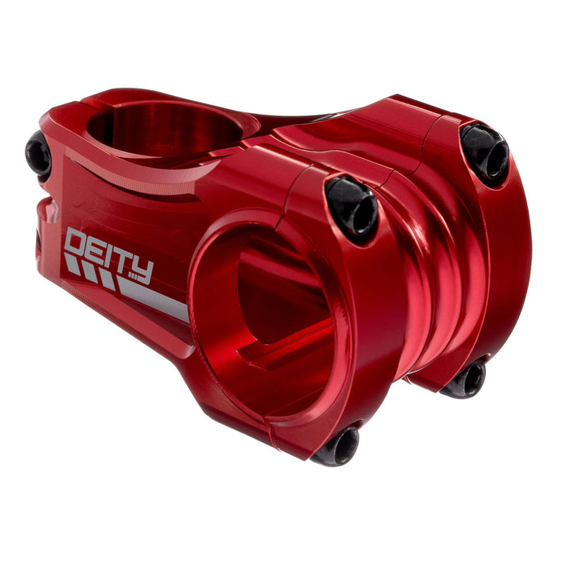 DEITY Copperhead Stem - 50mm, 35 Clamp, +/-0, 1 1/8", Aluminum, Red