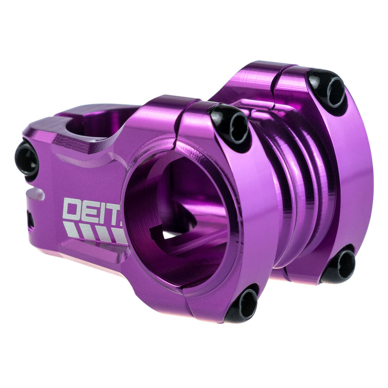 DEITY Copperhead Stem - 35mm, 31.8 Clamp, +/-0, 1 1/8", Aluminum, Purple