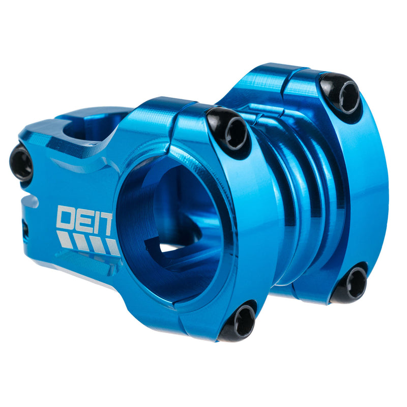 DEITY Copperhead Stem - 35mm, 31.8 Clamp, +/-0, 1 1/8", Aluminum, Blue