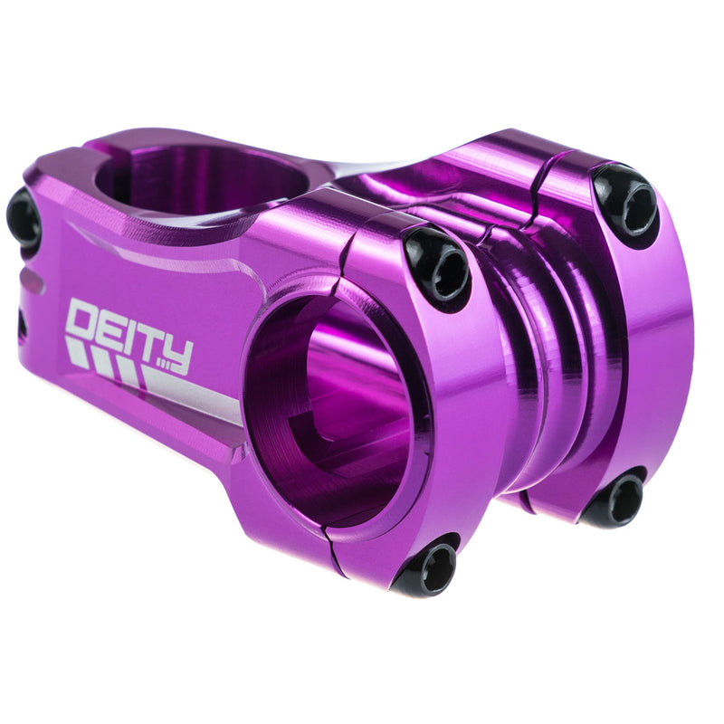 DEITY Copperhead Stem - 50mm, 31.8 Clamp, +/-0, 1 1/8", Aluminum, Purple