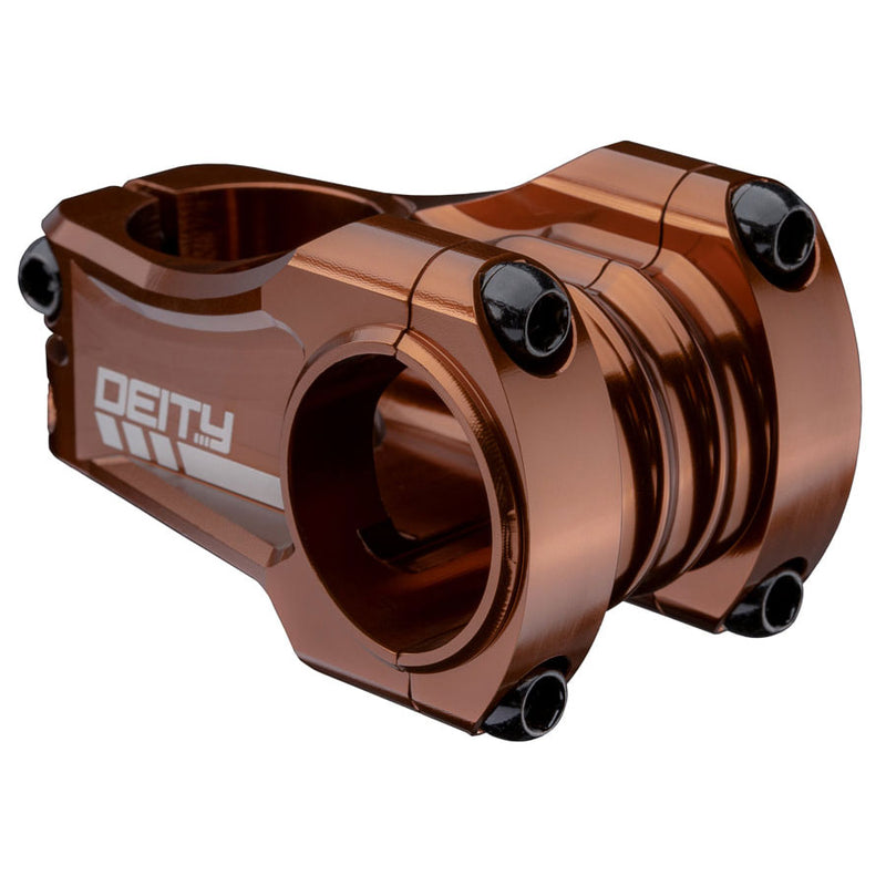 DEITY Copperhead Stem - 50mm, 31.8 Clamp, +/-0, 1 1/8", Aluminum, Bronze