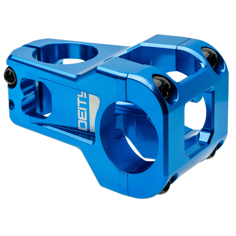 DEITY Cavity Stem - 50mm, 31.8 Clamp, +/-0, 1 1/8", Aluminum, Blue