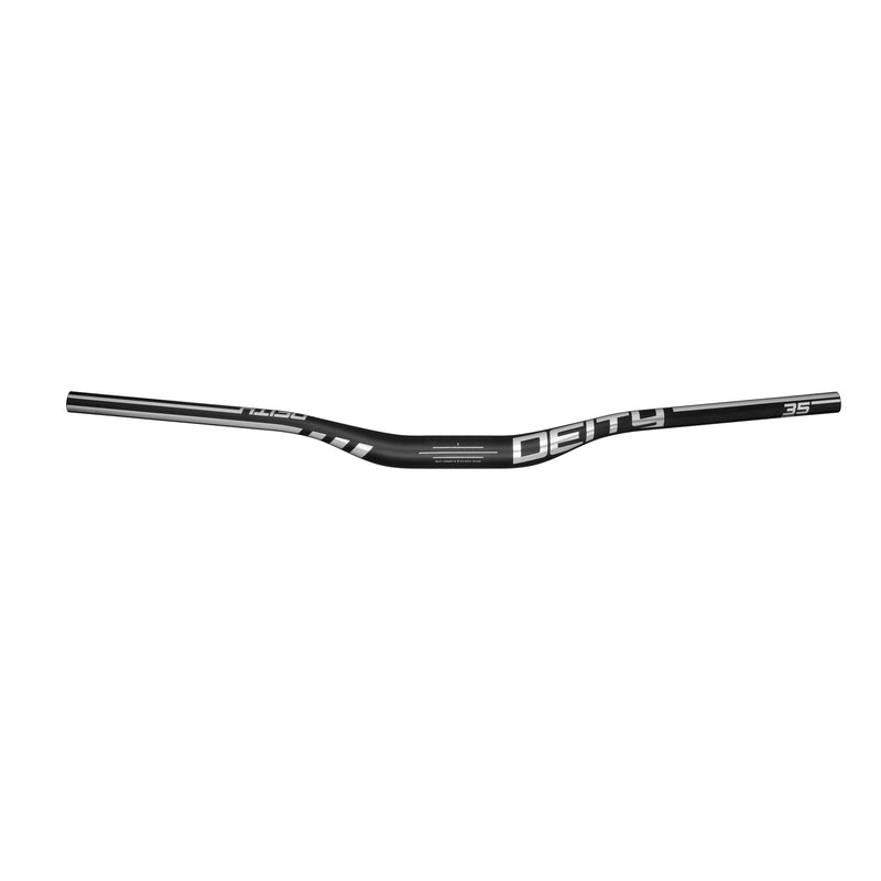 DEITY Speedway 35 Handlebar - Carbon, 30mm Rise, 810mm Width, 35mm Clamp, Chrome