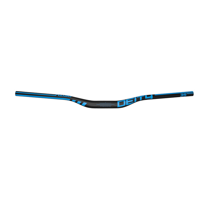 DEITY Speedway 35 Handlebar - Carbon, 30mm Rise, 810mm Width, 35mm Clamp, Blue