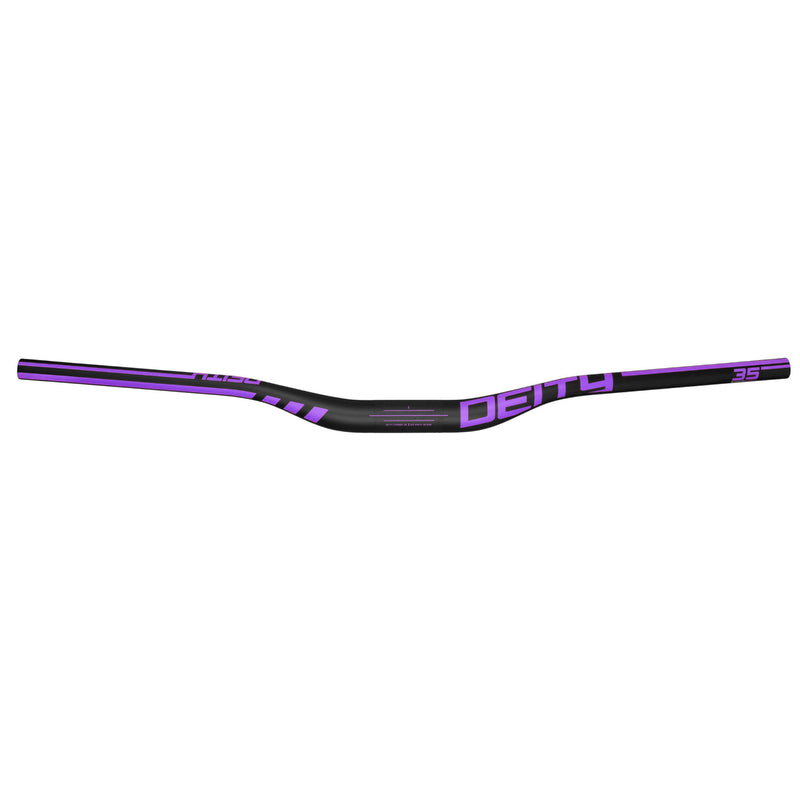 DEITY Speedway 35 Handlebar - Carbon, 30mm Rise, 810mm Width, 35mm Clamp, Purple