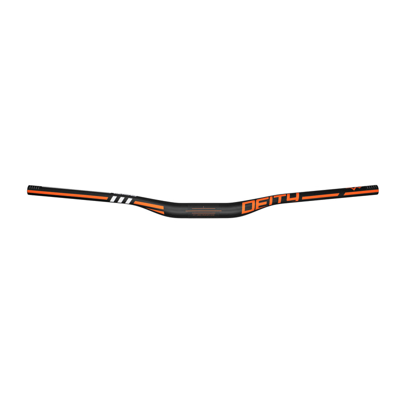 DEITY Skywire 35 Handlebar - 25mm Rise, 800mm Width, 35mm Clamp, Orange