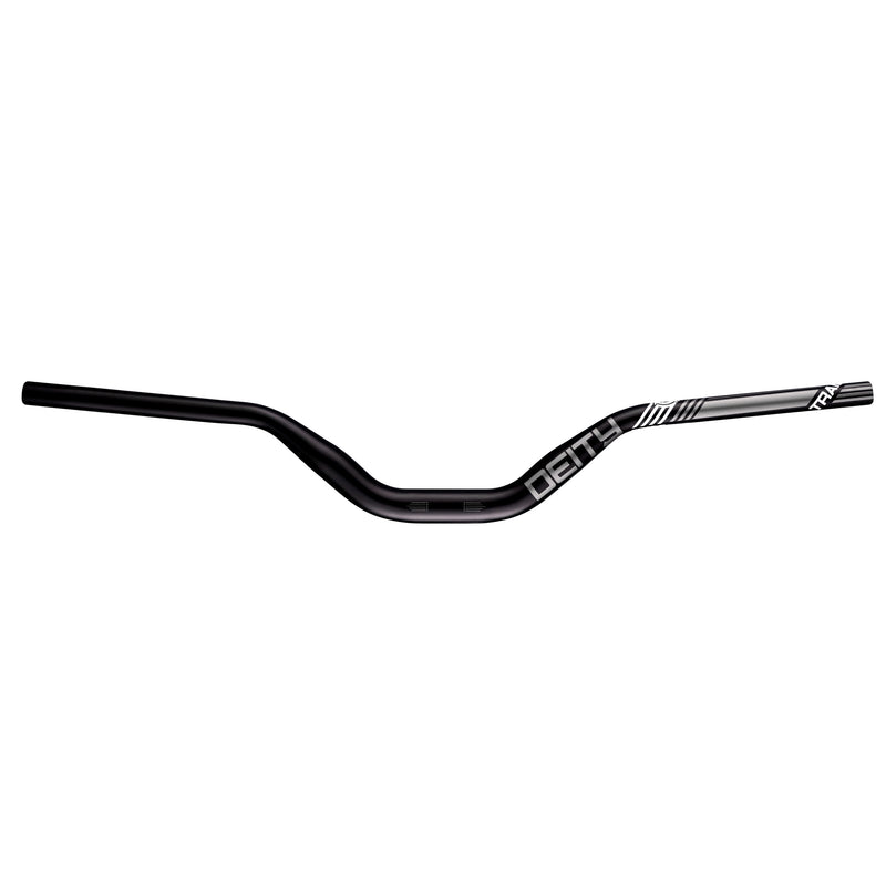 DEITY Highside 760 Handlebar: 80mm Rise, 760mm Width, 31.8 Clamp, Black w/ Stealth