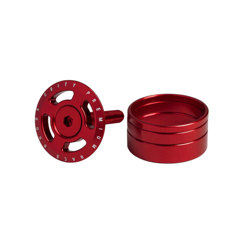 DEITY Crosshair Headset Cap - Red