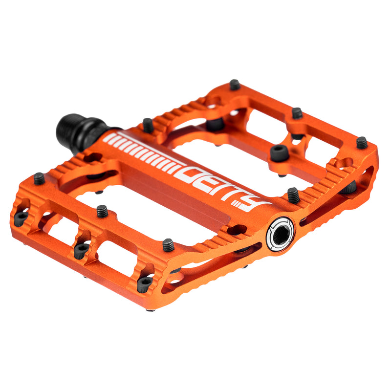 DEITY Black Kat Pedals - Platform, Aluminum, 9/16", Orange