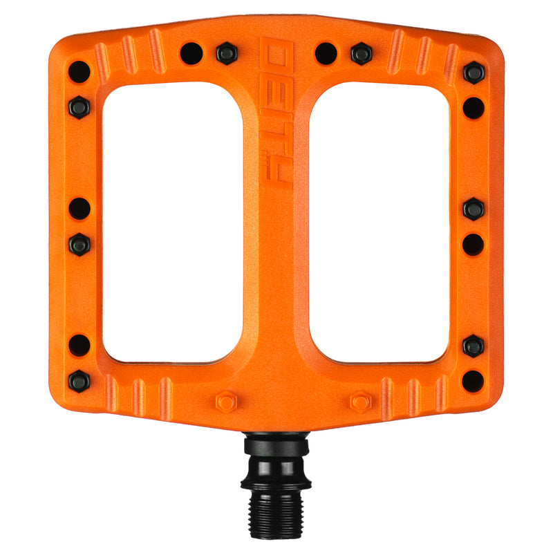 DEITY Deftrap Pedals - Platform, Composite, 9/16", Orange