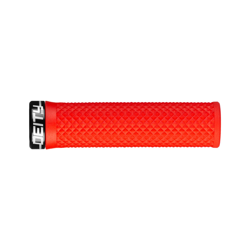 DEITY Lockjaw Grips - Red, Lock-On