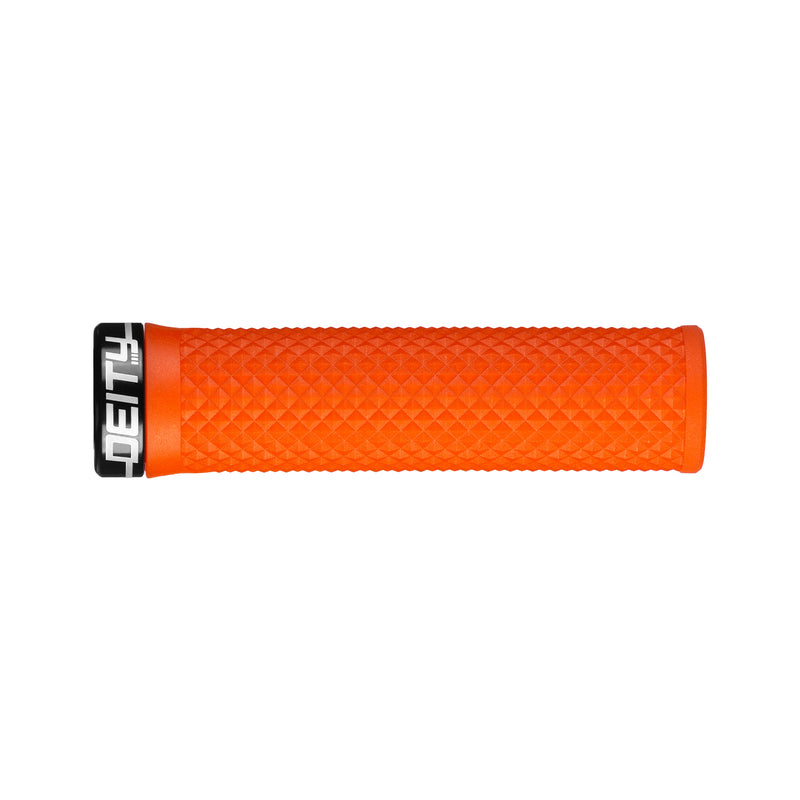 DEITY Lockjaw Grips - Orange, Lock-On