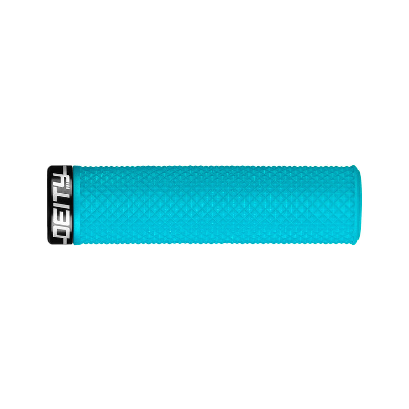 DEITY Supracush Grips - Turquoise, Lock-On