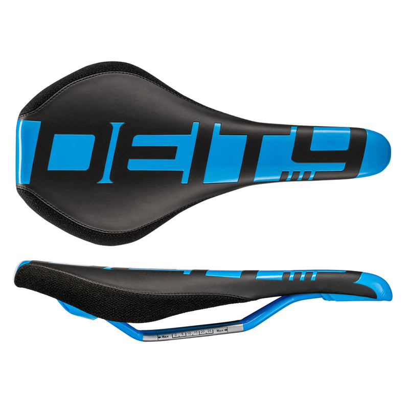 DEITY Speedtrap AM Saddle - Chromoly, Black/Blue