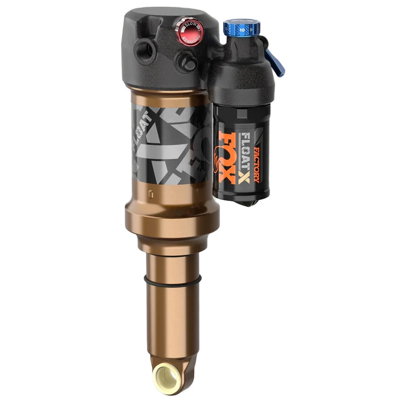 FOX FLOAT X Factory Rear Shock - Trunnion Metric, 185 x 52.5 mm, EVOL LV, 2-Position Lever, Kashima Coat