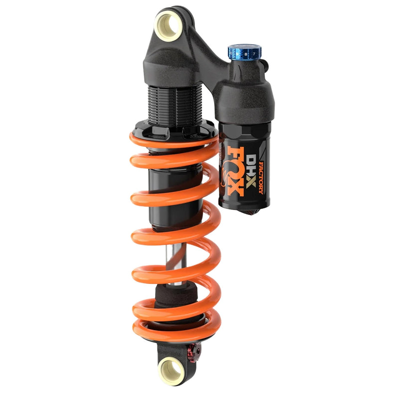 FOX DHX Factory Rear Shock - Metric, 210 x 55 mm, 2-Position Lever, Hard Chrome Coat