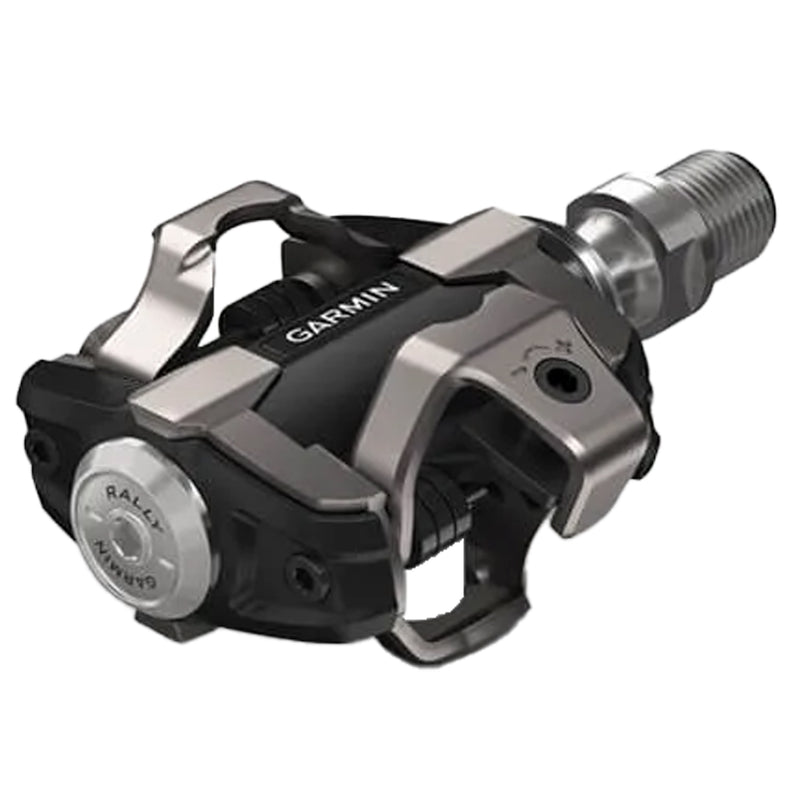 Garmin Rally XC200 Power Meter Pedals - Dual Sided Clipless, Alloy, 9/16", Black, Pair, Dual-Sensing, Shimano SPD