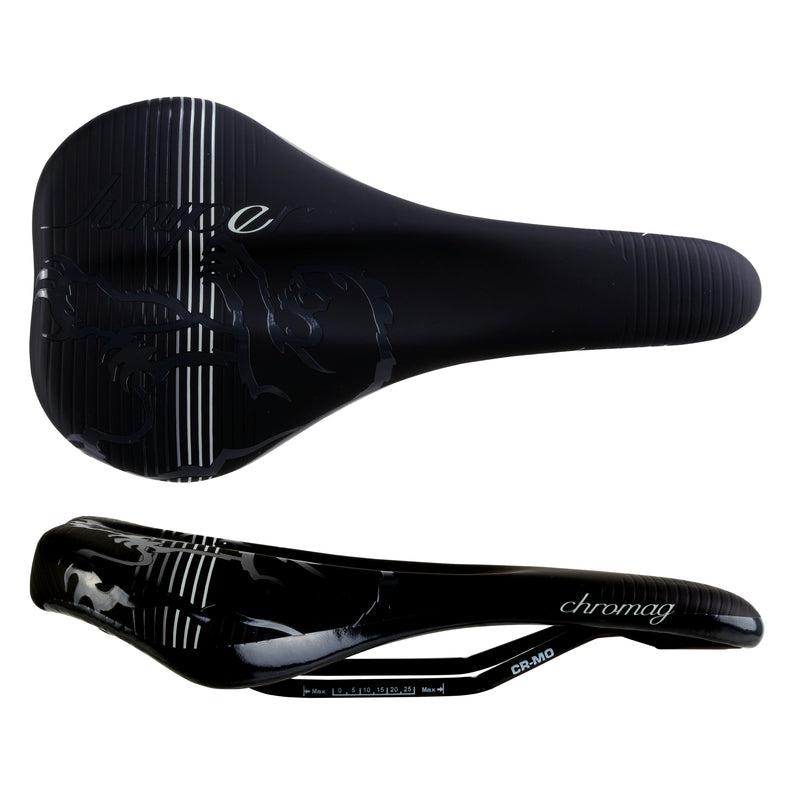 Chromag Juniper Saddle - Chromoly, Black/Gray, Women's