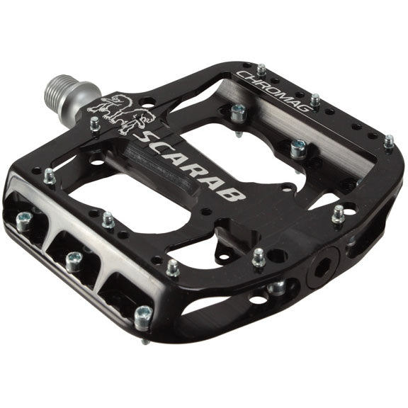 Chromag Scarab Pedals - Platform, Aluminum, 9/16", Black