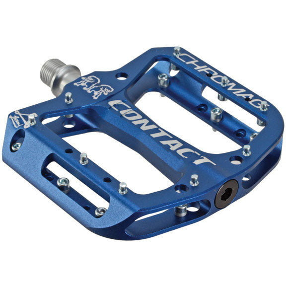 Chromag Contact Pedals - Platform, Aluminum, 9/16", Dark Blue