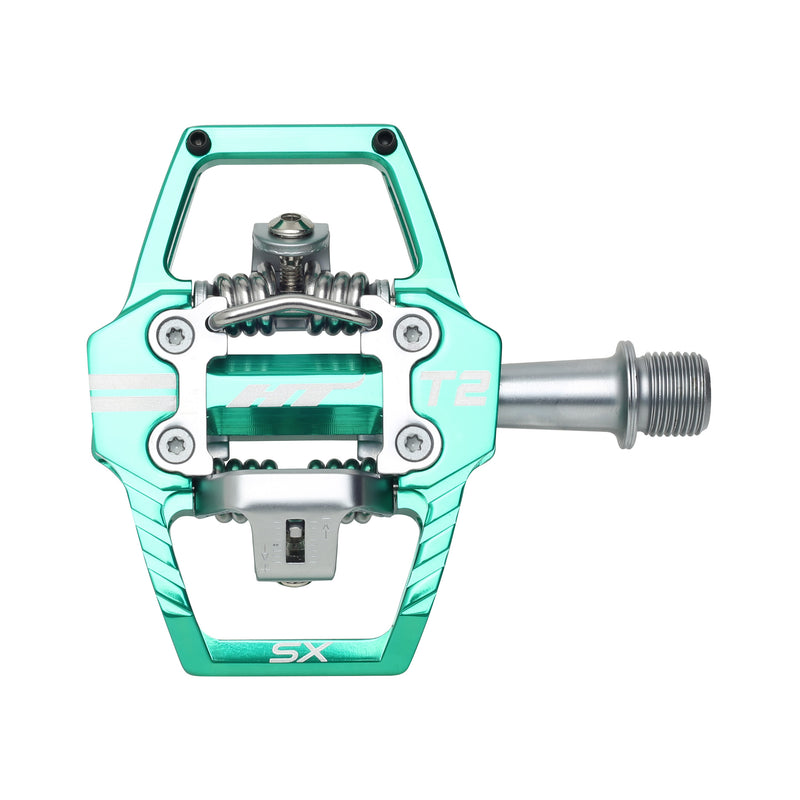 HT Pedals T2-SX Clipless Platform Pedals CrMo - Turquoise