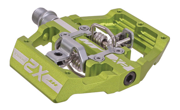 HT Pedals X2 Clipless Platform Pedals CrMo - Apple Green