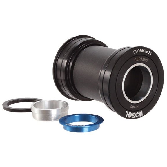 Kogel Bearings BB386EVO-24mm (Cross) Alloy Bottom Bracket - Black