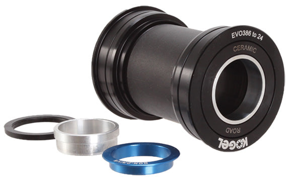 Kogel Bearings BB386EVO-24mm (Road) Alloy Bottom Bracket - Black