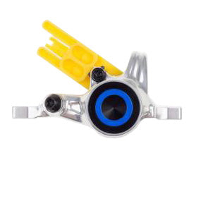 Magura MT8/MT6/MT Trail SL Disc Brake Caliper - Rear, Post Mount, 2-Piston, Chrome/Blue