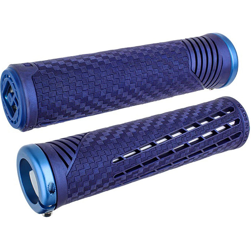 ODI Lock-On MTB CF - Sapphire Blue/Blue