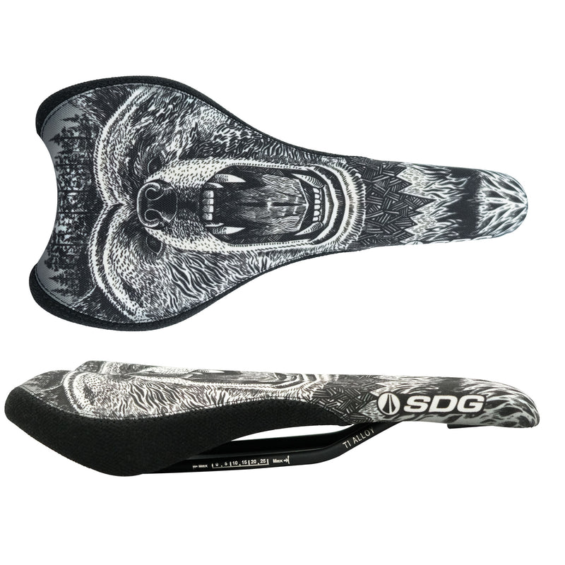 SDG Radar Oso Saddle - Aluminum Rails, Bear/Black