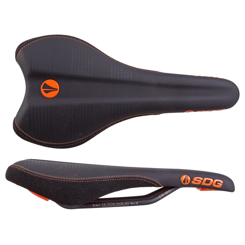 SDG Radar Saddle - Chromoly, Black/Orange