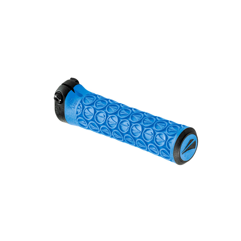 SDG Slater Jr Lock-On MTB Grips - Cyan Blue/Blk