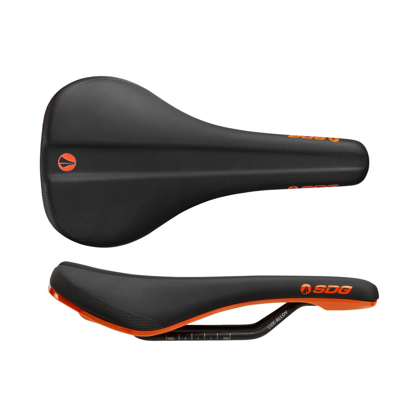 SDG Bel Air V3 Saddle - Lux Rails, Orange/Black