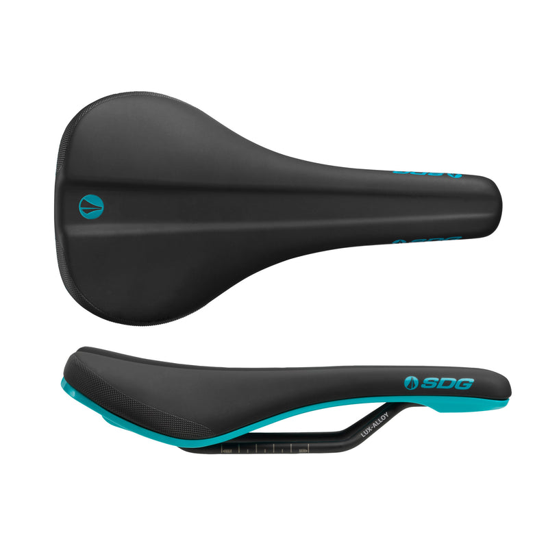 SDG Bel Air V3 Saddle - Lux Rails, Turquoise/Black