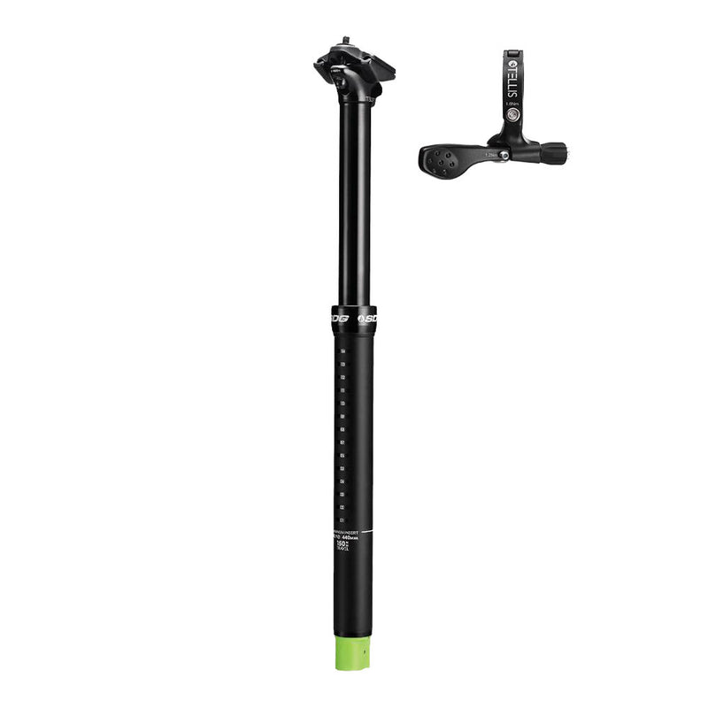 SDG Tellis Dropper Seatpost - 34.9mm, 170mm, Black