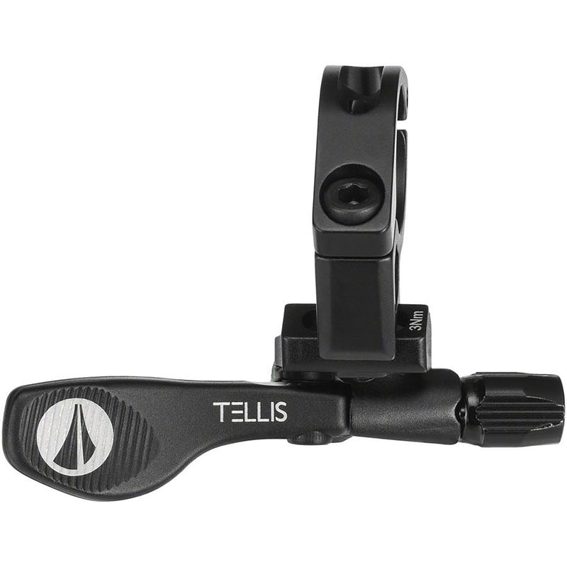 SDG Tellis Dropper Post Remote - Adjustable, 22.2 Bar Clamp and Hardware, Black