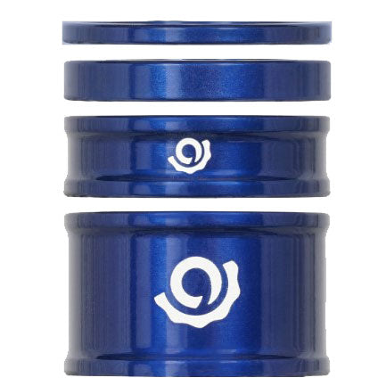 Industry Nine Headset Combo Spacer Kit, 1-1/8", Set/4, Blue