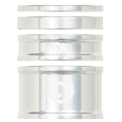 Industry Nine Headset Combo Spacer Kit, 1-1/8", Set/4, Silver