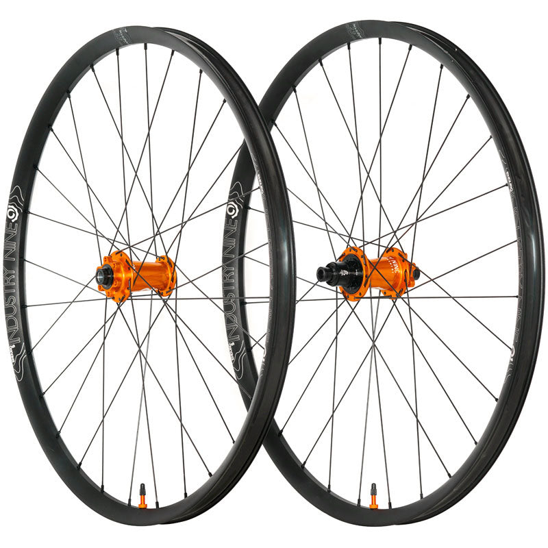 Industry Nine Hydra Classic Enduro S Wheelset - 29", 15 x 110mm/12 x 148mm, 6-Bolt, Orange