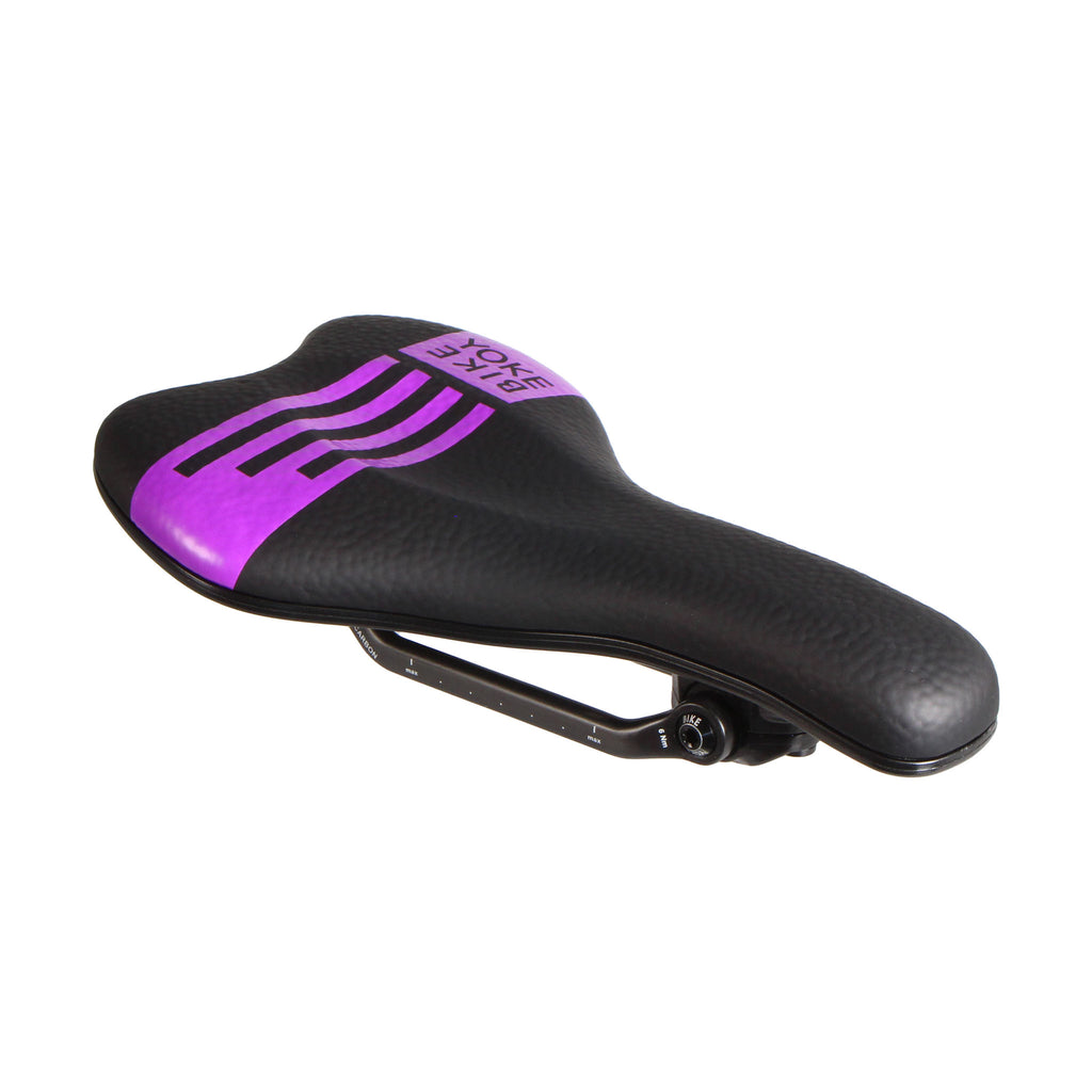 Bike Yoke Sagma Carbon Saddle 142 - Black/Ltd Ruby