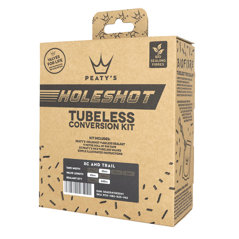 Peaty's Holeshot Tubeless Conversion Kit 25mm XC Mtn